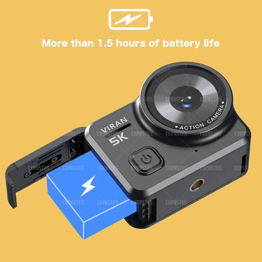4K Action Camera with Stabilizer & WiFi - InspiredGrabs.com